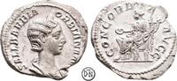 Orbiana (225-227) Denar Roma, Büste / Concordia auf Thron, gutes Portrait, schweres Exemplar, -