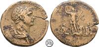 Trajan (98-117) Sesterz Roma, Büste / Kaiser über Armenia und Euphrat und Tigris, -