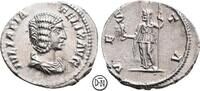 Iulia Domna (193-217) Denar Roma, Büste / Vespa mit Palladium und Szepter, hübsche Erhaltung, -