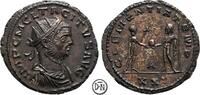 Tacitus (275-276) Antoninian Antiochia, Büste / Kaiser und Jupiter, gutes Portrait, dunkle Tönung, -