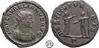 Aurelian (270-275) Antoninian Antiochia, Büste / Kaiser und Frau mit Kranz, sehr schweres Exemplar, über 5g, -