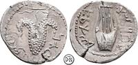 Iudaea: Simon bar Kochba (+ 135) Drachme (Zuz) 134-135 n. Chr. Bar-Kochba-Aufstand gegen Rom, Traube