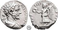 Septimius Severus (193-211) Denar 196 n. Chr. Roma, Büste / Victoria, äußerst seltene Büstenvariante