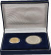 LIECHTENSTEIN 50 und 10 Franken 1988, Bern. Franz Josef II., 1938-1989. Polierte Platte im Originaletui