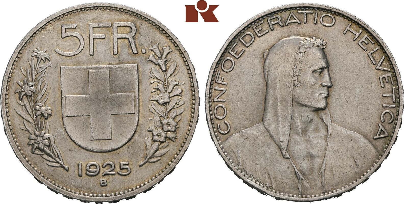 SCHWEIZ 5 Franken 1925 B Vorzüglich | MA-Shops