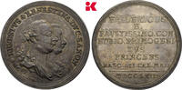SACHSEN Silbermedaille Von großer Seltenheit. Ernst Friedrich Karl, 1745-1780. -