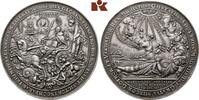 SCHWEDEN Silbermedaillon 1634, Gustav II. Adolf, 1611-1632. Herrliche Patina, kl. Randfehler, vorzüg