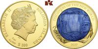 SOLOMON ISLANDS 100 Dollars 2020. Elizabeth II, 1952-2022. Polierte Platte, winz. Kratzer