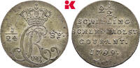 SCHLESWIG-HOLSTEIN 2 1/2 Schilling (1/24 Speciestaler) Christian VII., 1766-1808. -