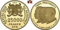 DAHOMEY 25.000 Francs 1971. Republik, 1958-1975. Prachtexemplar von polierten Stempeln, fast Stempelglanz