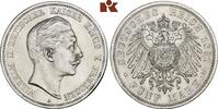 Preussen 5 Mark 1891 A. Wilhelm II., 1888-1918. Fast Stempelglanz