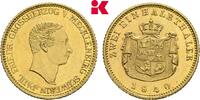 MECKLENBURG 2 1/2 Taler (1/2 Pistole) Nur 2.910 Exemplare geprägt. Paul Friedrich, 1837-1842. -