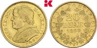 ITALIEN 20 Lire Pius IX., 1846-1878. -