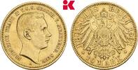 MECKLENBURG-SCHWERIN 10 Mark R, Auflage: 10.000 Exemplare. Friedrich Franz IV., 1897-1918. -