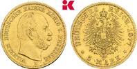 PREUSSEN 5 Mark Wilhelm I., 1861-1888. -