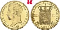 10 Gulden 1840. NIEDERLANDE Wilhelm I., 1813-1840. Vorzüglich, kl. Kuperferflecken