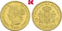PHILIPPINEN 2 Pesos Isabella II., 1833-1868. -