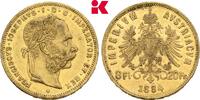 KAISERREICH ÖSTERREICH 8 Gulden (20 Franken) 1884. Franz Joseph I., 1848-1916. Vorzüglich +