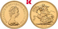 GROSSBRITANNIEN / IRLAND Sovereign 1979, London. Elizabeth II, 1952-2022. Polierte Platte
