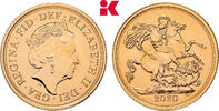 GROSSBRITANNIEN / IRLAND Sovereign 2020. Elizabeth II, 1952-2022. Stempelglanz