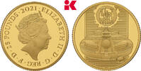 GROSSBRITANNIEN / IRLAND 25 Pounds 2021. Auflage: 1.010 Exemplare. Elizabeth II, 1952-2022. Polierte Platte im Originaletui mit Zertifikat