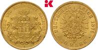 HAMBURG 20 Mark 1876. Freie und Hansestadt. Vorzüglich +