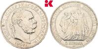 KAISERREICH ÖSTERREICH 5 Korona Franz Joseph I., 1848-1916. -