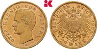 BAYERN 20 Mark 1905. Otto II., 1886-1913. Vorzüglich-Stempelglanz