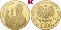 POLEN 10000 Zlotych 1982, Papst Johannes Paul II Polierte Platte, Hairlines 5695,00 EUR kostenloser Versand