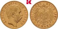 SACHSEN 10 Mark 1893. Albert, 1873-1902. Sehr sch&ouml;n-vorz&uuml;glich 615,00 EUR  zzgl. 5,90 EUR Versand