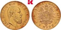 W&Uuml;RTTEMBERG 5 Mark 1877. F, Karl, 1864-1891. Sehr sch&ouml;n-vorz&uuml;glich 495,00 EUR  zzgl. 5,90 EUR Versand