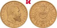 W&Uuml;RTTEMBERG 20 Mark 1898. Wilhelm II., 1891-1918. Vorz&uuml;glich 1195,00 EUR  zzgl. 5,90 EUR Versand