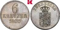 HESSEN 6 Kreuzer 1833. Ludwig II., 1830-1848. Fast Stempelglanz, Prachte... 295,00 EUR  zzgl. 5,90 EUR Versand