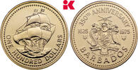 BARBADOS 100 Dollars 1975 Elisabeth II. seit 1966. Stempelglanz, im Orig... 995,00 EUR  zzgl. 5,90 EUR Versand