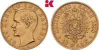 BAYERN 10 Mark 1888. D Otto II., 1886-1913. Sehr schön