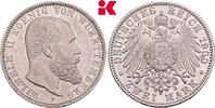 WÜRTTEMBERG 2 Mark Wilhelm II., 1891-1918. -