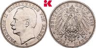 BADEN 3 Mark Friedrich II., 1907-1918. -