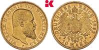 WÜRTTEMBERG 10 Mark Wilhelm II., 1891-1918. -