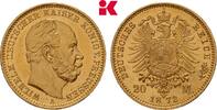 PREUSSEN 20 Mark Wilhelm I., 1861-1888. -