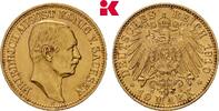 SACHSEN 10 Mark Friedrich August III., 1904-1918. -