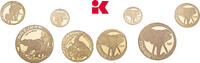SÜDAFRIKA Natura-Prestige-Set von 1, 1/2, 1/4 und 1/10 Unze 1996. Auflage: 5000 Exemplare. Republik seit 1960. Polierte Platte im Originaletui mi...