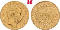SACHSEN 10 Mark Albert, 1873-1902. -