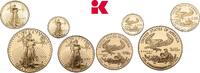 VEREINIGTE STAATEN VON AMERIKA / USA Set von 50, 25, 10 und 5 Dollars 2006, W, West Point. Föderation. Polierte Platte im Originaletui mit Zertif...