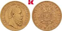 WÜRTTEMBERG 10 Mark Karl, 1864-1891. -