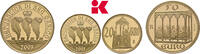 SAN MARINO Set von 50 und 20 Euro 2003. Auflage: 7.281 Exemplare. Republik. Polierte Platte im Originaletui mit Zertifikat
