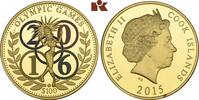 COOK ISLANDS 100 Dollars 2015, Elizabeth II, 1952-2022. Polierte Platte, im Etui mit Zertifikat