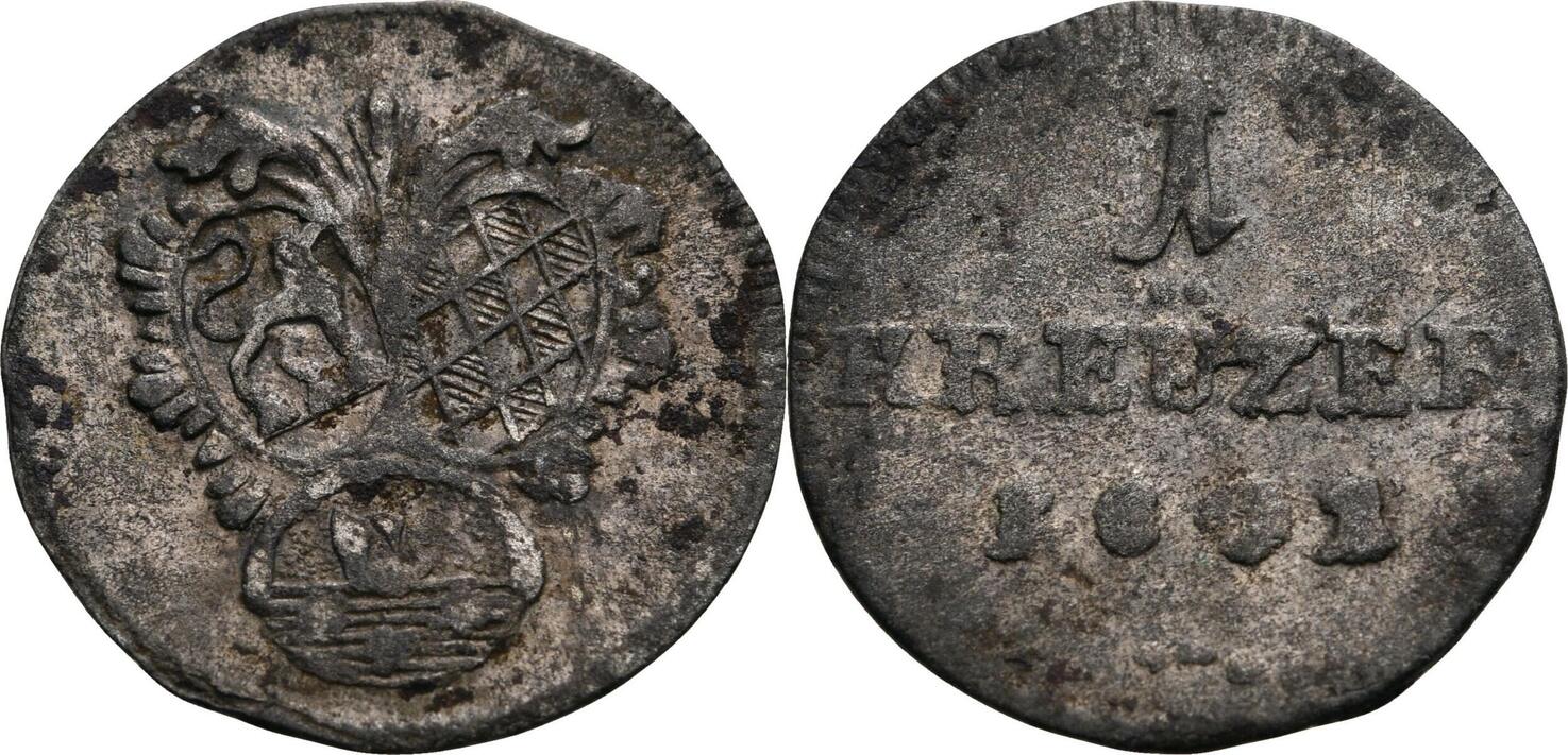 LöwensteinWertheimRochefort Kreuzer 1801 Konstantin, 17891806 fast