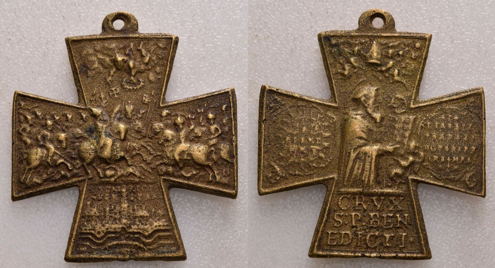 Augsburg Ulrichskreuz o. J. St. Ulrich und Afra fast ss, leicht