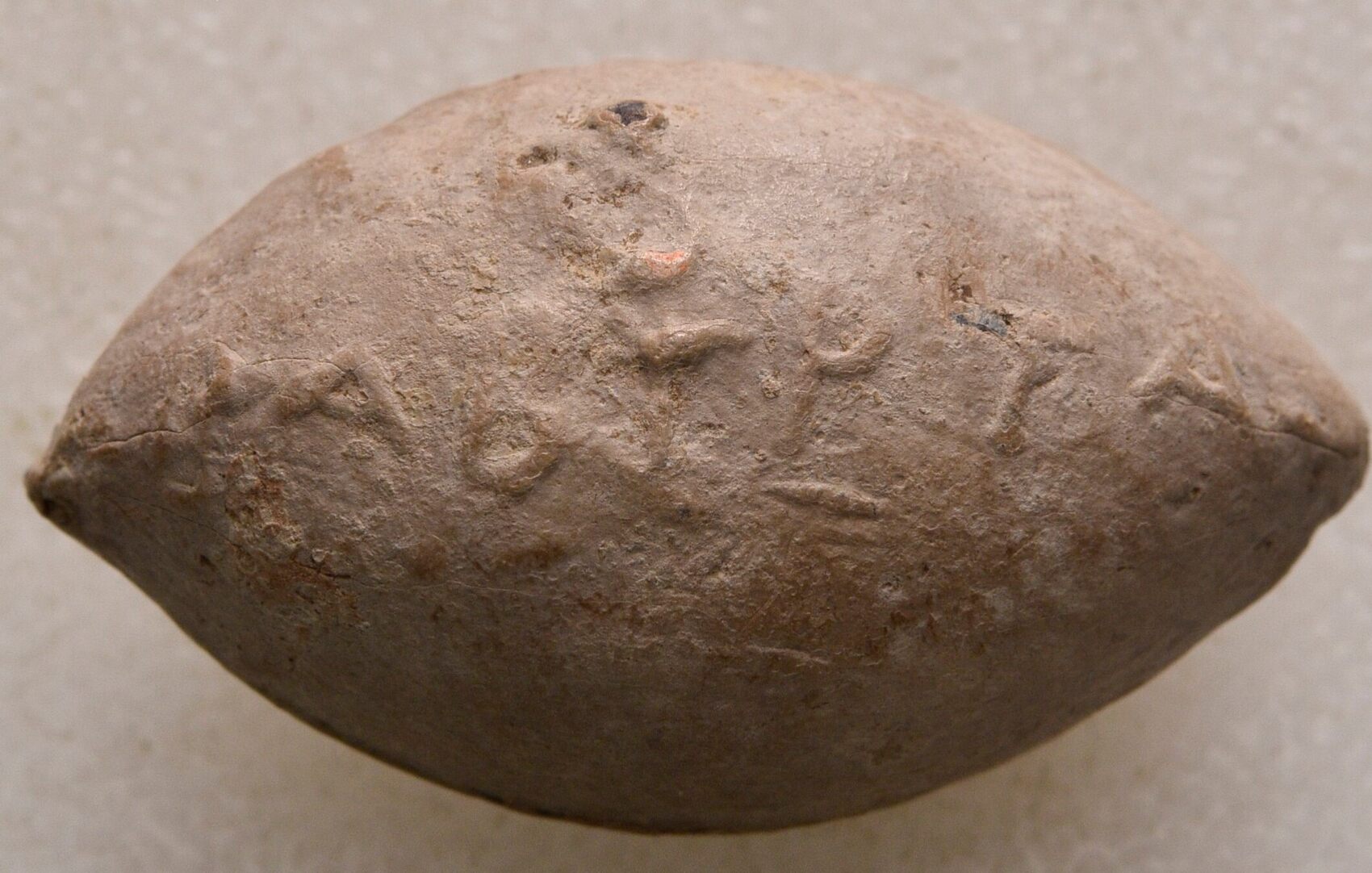 Griechenland Spitzovales Schleuderblei ca. 4.3. Jh. v. Chr. vz