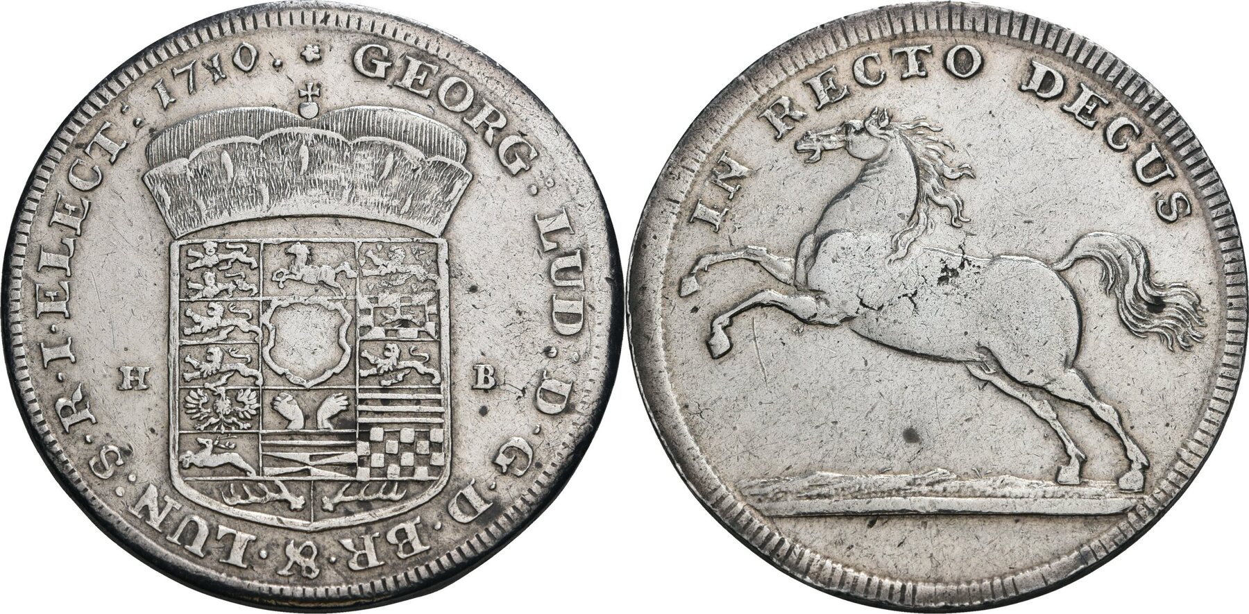 BraunschweigCalenbergHannover Reichstaler, Clausthal 1710 I